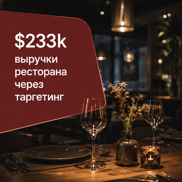 $233к бронирований при средней стоимости $9: системное привлечение клиентов в ресторан в Майами