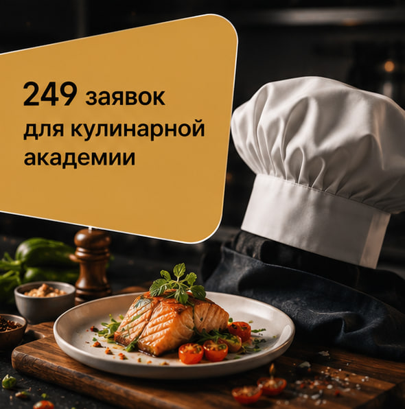 Кейс: 249 заявок с нуля для кулинарной академии